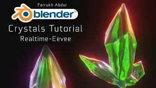 Crystal Tutorial Easy - Blender 2.8 Eevee Realtime