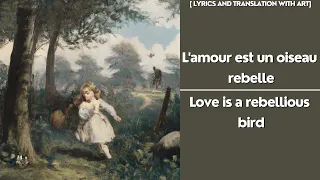 L'amour est un oiseau rebelle  - Carmen (English Lyrics with AI art)