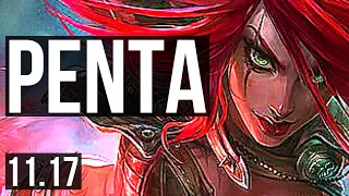 KATARINA vs LEBLANC (MID) | Penta, 2.6M mastery, 800+ games, Dominating | NA Grandmaster | v11.17