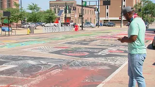 Artist reacts to vandalism of Black Lives Matter mural