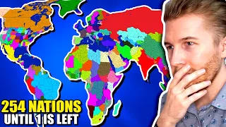 I Forced 254 Countries to War Until 1 Left... (Earth Royale)