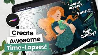 Record high-quality TIME-LAPSES in Procreate | 4K, Secret Layers, Pause 😱 | Procreate 101
