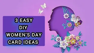 Women's day card ideas|diy womens day card|women's day craft|women's day gift ideas|women's day card