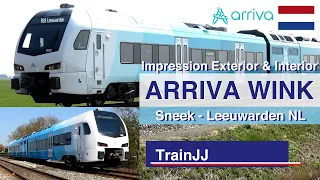 🇳🇱 4K The new Arriva Wink Stadler Train | Exterior & Interior impression | Sneek - Leeuwarden NL