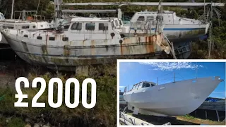 £2000 Yacht TIMELAPSE TRANSFORMATION - 16months in minutes  #76