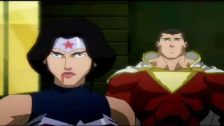 Wonder Woman Punch Shazam For His Mistake Justice League War