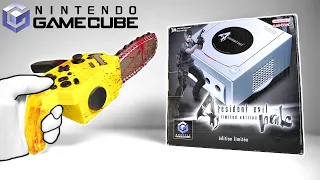 Nintendo GameCube "RESIDENT EVIL 4" Console + Chainsaw Controller Unboxing!