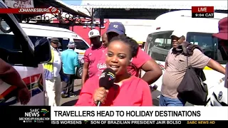Update: Travellers head to holiday destinations | Update from the Wanderer's Taxi rank