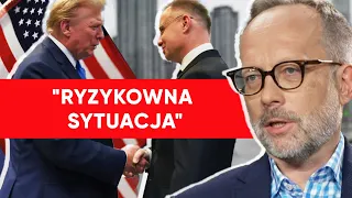 Polityczne faux pas czy strategiczny krok. Duda u Trumpa. Dr Płudowski: Ryzykowna sytuacja