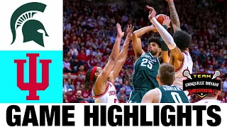 Michigan State vs Indiana Highlights | NCAA Men's Basketball | 2024 College Basketball