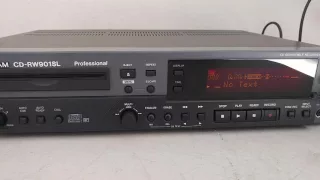 Tascam CD-RW901SL Professional CD Rewritable Recorder Demo