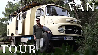 VAN TOUR | Unser Zuhause | Kurzhauber Mercedes LA 710 / 911 | Roomtour | this old truck
