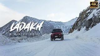 LADAKH - A WINTER DRIVE - PART 2 | 4K | LEH | MARUTI GYPSY | LADAKH TRIP | CINEMATIC VLOG