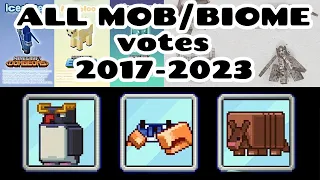 All Mob and Biome Votes (Minecraft live 2017-2023)