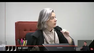 “Não se interrompe ministro durante voto”, diz Cármen Lúcia a advogado