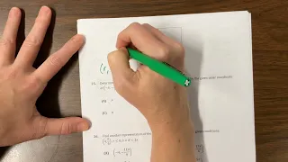 AP PreCal MCQ Review Unit 3, video 4