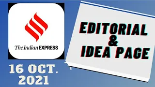 16th October 2021 | Gargi Classes Indian Express Editorial Analysis/Discussion
