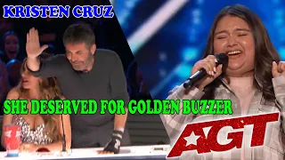 Why ??? She Deserve Golden Buzzer | Kristen Cruz - I See Red (Everybody Loves An Outlaw) | AGT 2022