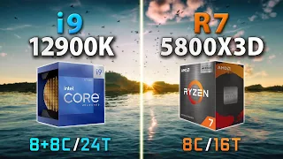 Ryzen 7 5800X3D vs i9-12900K // Test in 9 Games