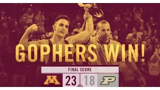 Gophers Come Back to Beat the Boilermakers 23-18