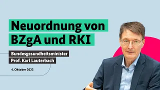 Bundesgesundheitsminister Prof. Karl Lauterbach zum neuen Bundesinstitut BIPAM