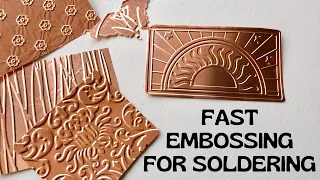 ✦ Easy Fun Copper Metal Embossing & Cutting For Soft Soldering ✦