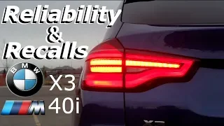 BMW X3 M40i Recalls and Reliability Outlook