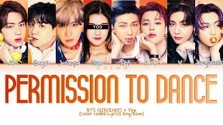 [Karaoke] BTS (방탄소년단) "PERMISSION TO DANCE" (Color Coded Lyrics Eng) (8 Members)