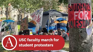 USC faculty march to support students’ free speech | ATVN Wednesday May 1, 2024