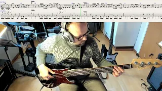 VULFPECK /// Sauna (2022) Bass cover with tabs, notation and playalong by Oscar Harboe