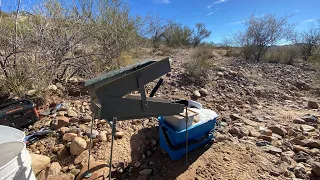 Gold Buddy modified. Arizona gold prospecting. #goldprospecting #goldpan #goldfever