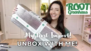 Unbox My First IMPORT With Me! | Root Greenhaus Plant Unboxing | Series 1/3