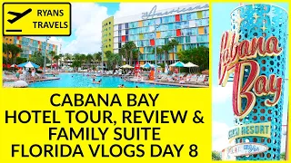 Universal's Cabana Bay Hotel Full Tour, Review & Family Suite Florida Vlogs Day 8 | October 2019