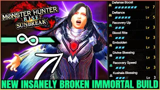 New PERFECT OP Immortal Build - NEVER Cart & MAX POWER - All Weapons - Monster Hunter Rise Sunbreak!