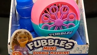 9 minutes Satisfying with Unboxing FUBBLES MINI BUBBLE MACHINE | ASMR