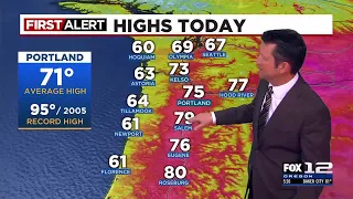 First Alert Monday evening FOX 12 weather forecast (5/27)