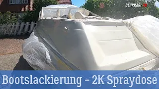 Boot GFK Lackieren mit 2K Spraydose (in fast 5 Minuten)!