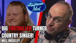 Vocal Coach Reaction to WILL MOSELEY singing an original song for his American Idol audition