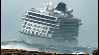 Top 10 Largest Cruise Ships Overcome Monster Waves In Strongest Storm