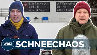 WINTERCHAOS auf Autobahnen: Schnee & Eiseskälte - Der aktuelle Stand in Deutschland