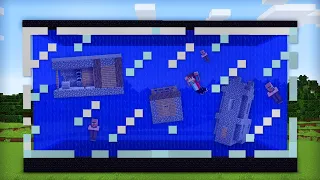 ВСЯ НАША ДЕРЕВНЯ ЖИТЕЛЕЙ НАХОДИТСЯ В АКВАРИУМЕ В МАЙНКРАФТ | Компот Minecraft