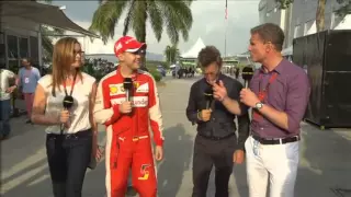 Malaysia 2015 post race Vettel Interview