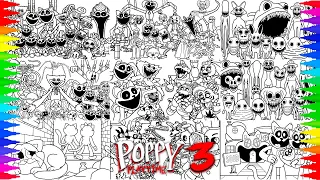 Poppy Playtime Chapter 3 New Coloring Pages MIX / How to Color All Monsters and Bosses / NCS MUSIC