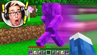 FINDING PURPLE STEVE IN MINECRAFT! (NOT CLICKBAIT)