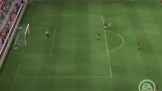 Fifa 10 - Rainbow Flick to volley goal.