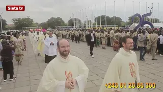 ORDINATIONS ÉVÊQUES DE KINSHASA ÉDOUARD ISANGO ET NSIMBA.Mgr KWAMBAMBA PRÉSENT.