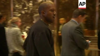 Rapper Kanye West Visits Trump Tower