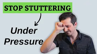 How to stop stuttering UNDER PRESSURE (The "SSSH" Technique)