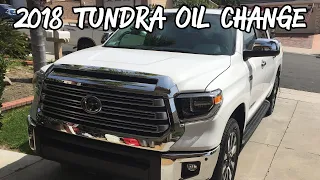 2018 Toyota Tundra Oil Change, It's Surprisingly Easy!