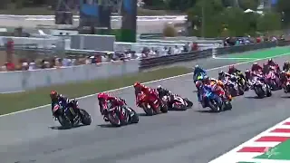 Joan Mir Crash Moment in first turn MOTO GP-2022